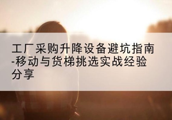 渌口移动式升降机怎么选-工厂采购升降设备避坑指南-移动与货梯挑选实战经验分享