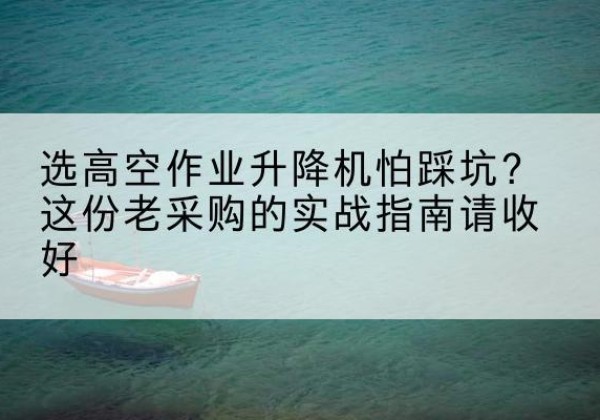 渌口高空作业升降机厂家推荐-选高空作业升降机怕踩坑？这份老采购的实战指南请收好